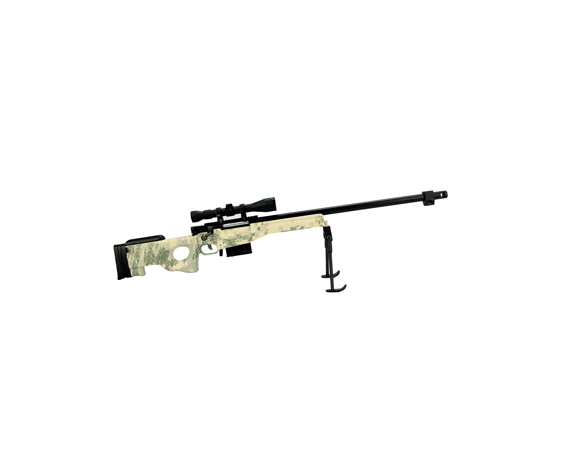 Rifle Sniper L96 Camuflado Miniatura Metálica - Arsenal Guns