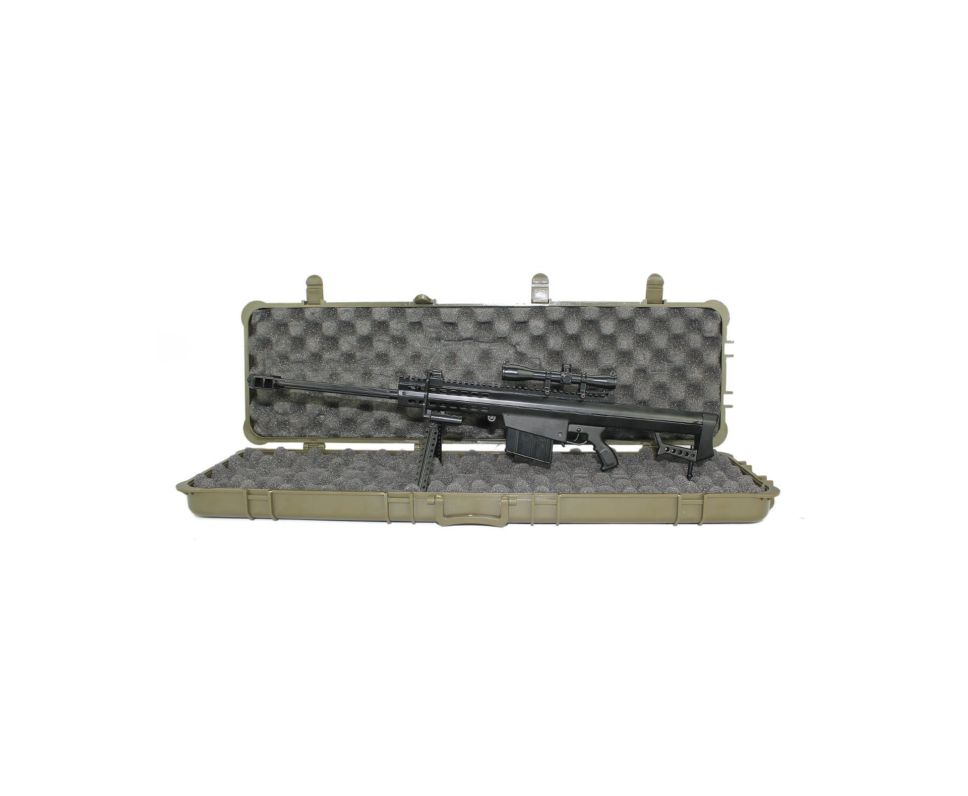 Rifle Sniper Barret Miniatura Metálica  Trilho Longo - Arsenal Guns