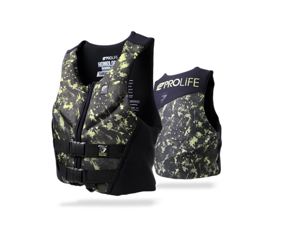 Colete Salva Vidas Neoprene New Protech V3 Homologado Army - Prolife