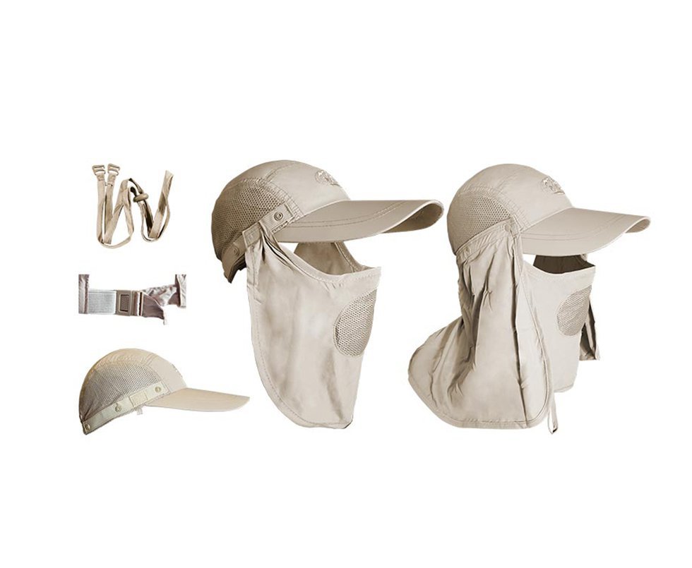 Boné Albatroz Camp C/ Proteção De Pescoço E Rosto Caqui - Albatroz