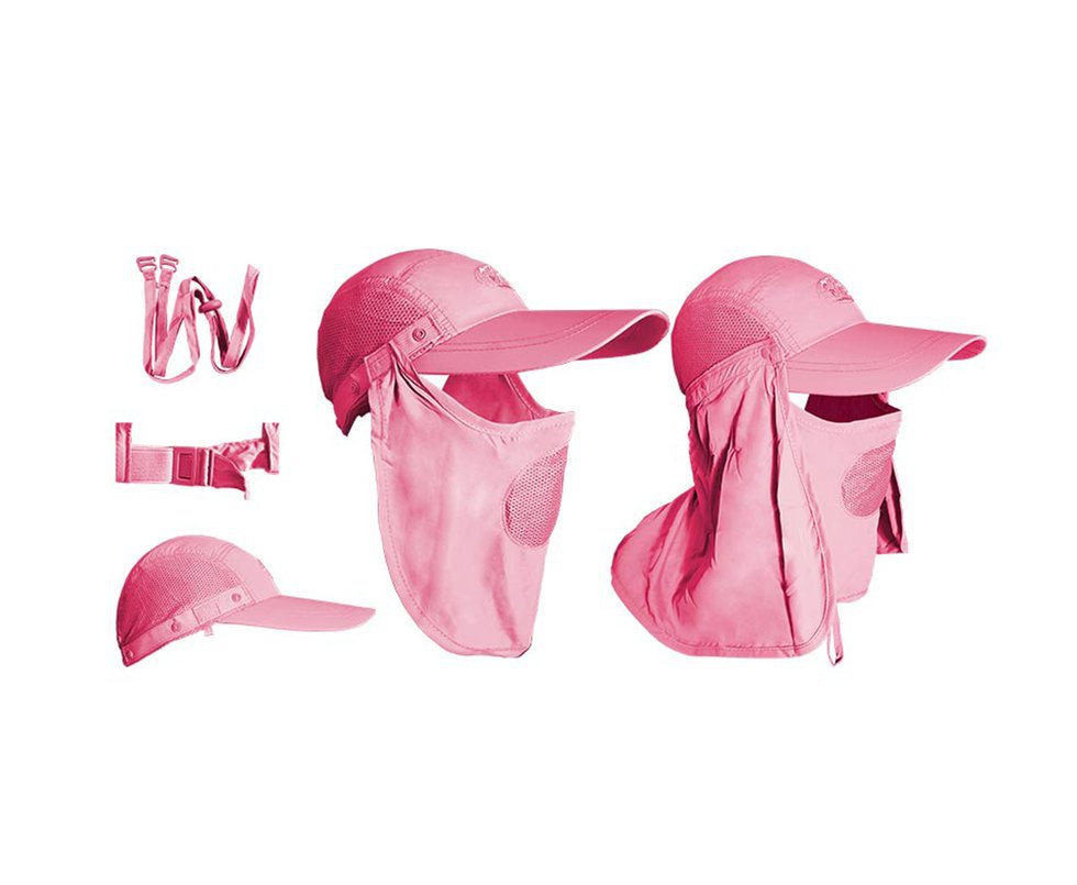 Boné Albatroz Camp C/ Proteção De Pescoço E Rosto Rosa - Albatroz