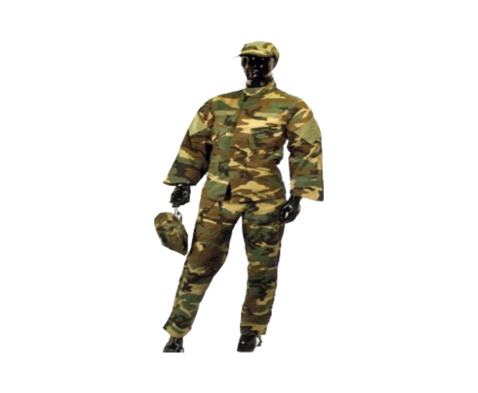 Conjunto Farda Camuflado Woodland Selva - Rip Stop - Swiss + Arms - M