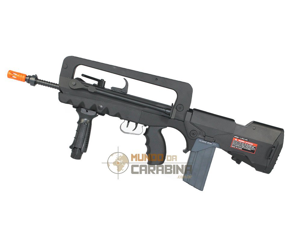 Rifle De Airsoft Famas F1 - Cal 6,0 Mm - Cyber Gun - 220 V