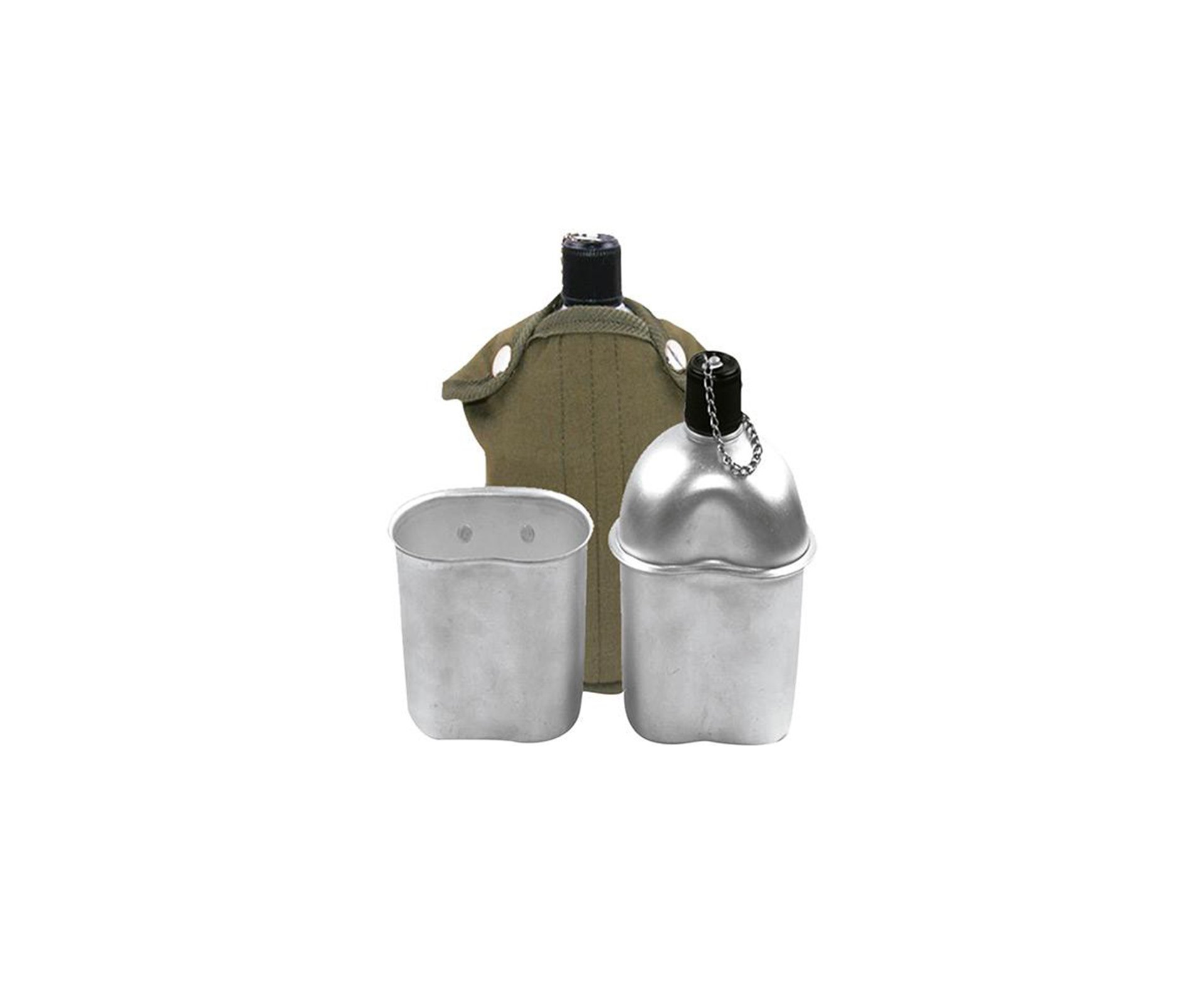 Cantil De Aluminio + Capa Verde + Copo Aluminio - Echolife