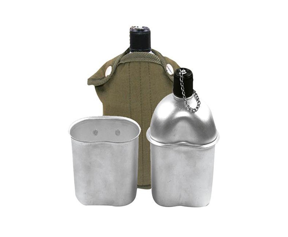 Cantil De Aluminio + Capa Verde + Copo Aluminio - Echolife