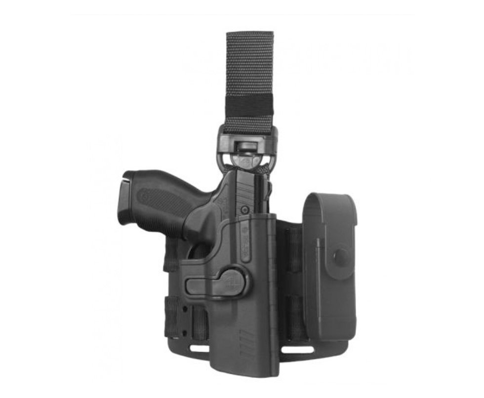Coldre Pro Sr2 De Coxa - Preto - Canhoto - Belica