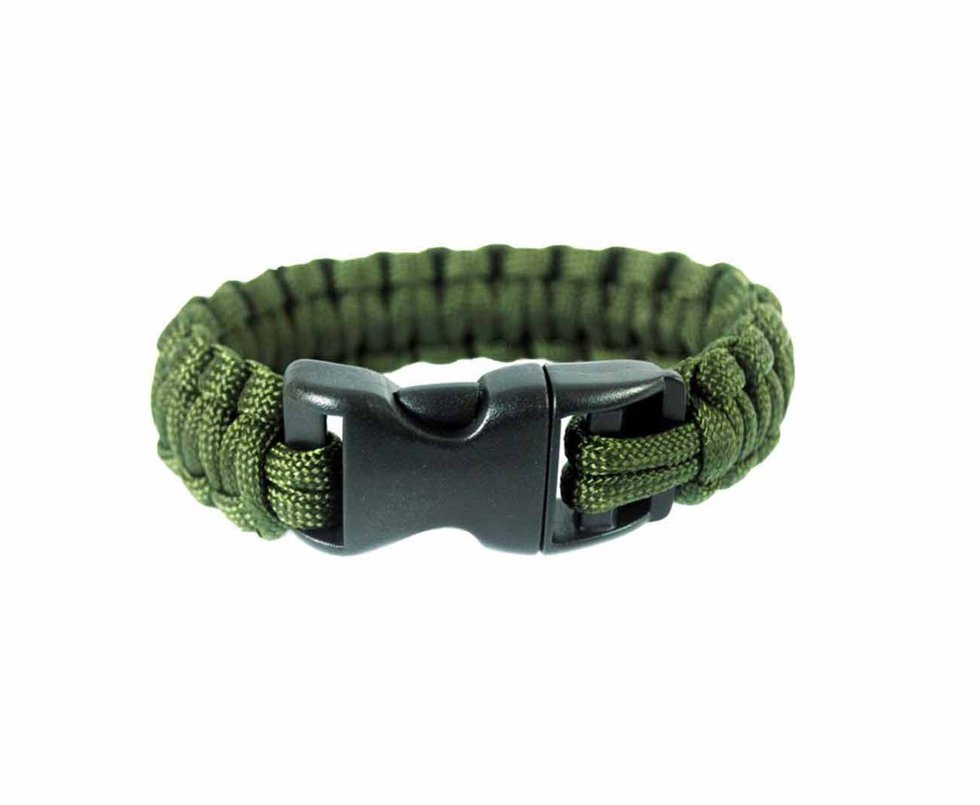 Bracelete Survivor C/ Apito E Pederneira 3-verde - Treme Terra