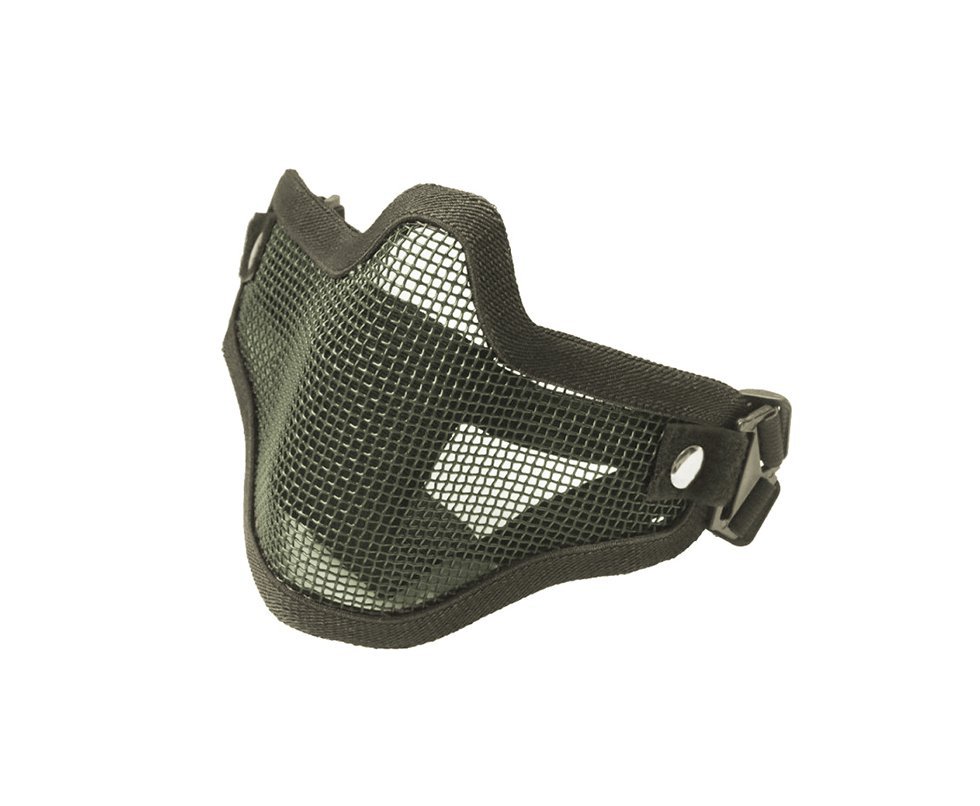 Mascara De Airsoft Steel Meia Face Verde - Bravo