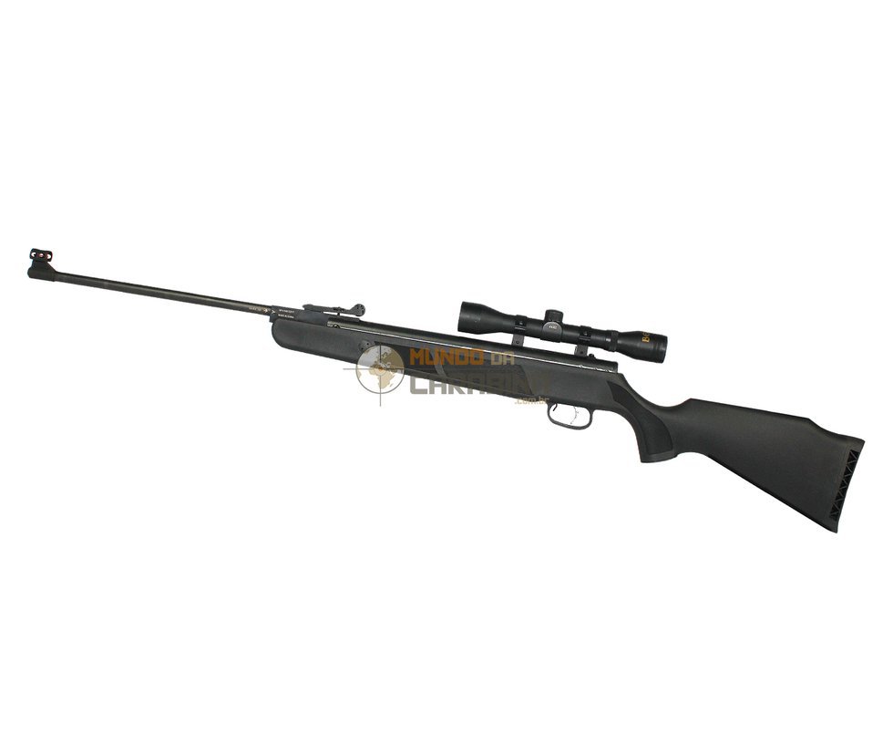 Carabina De Pressão Beeman 1074 Com Pistão Pneumático 60kg Instalado - Calibre 4,5 E 5,5 Mm + Luneta E Capa 52" - Rossi