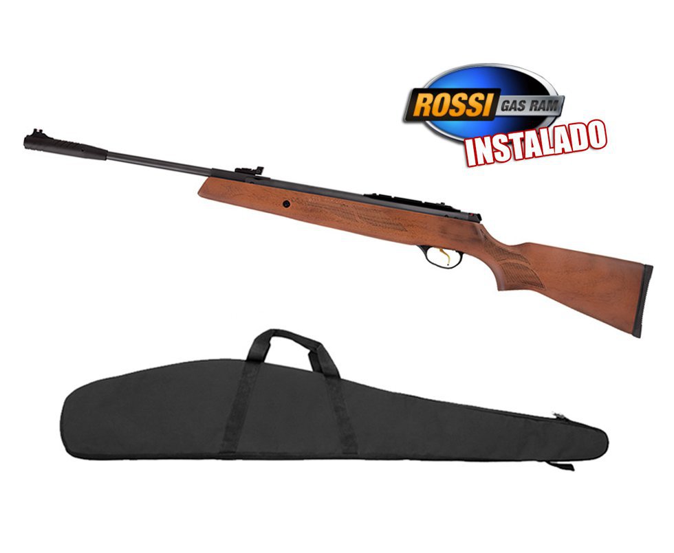 Carabina De Pressão Ht 95 Calibre 5,5 Mm Com Pistão Pneumático + Capa 46" - Hatsan