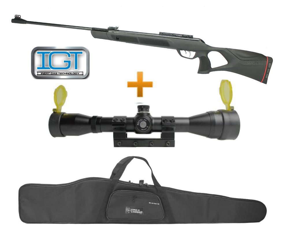 Carabina De Pressão G-magnum 1250 Igt Mach 1 Gas Ram Cal 5,5mm + Luneta 4x32 Gold Crow Rossi - Gamo