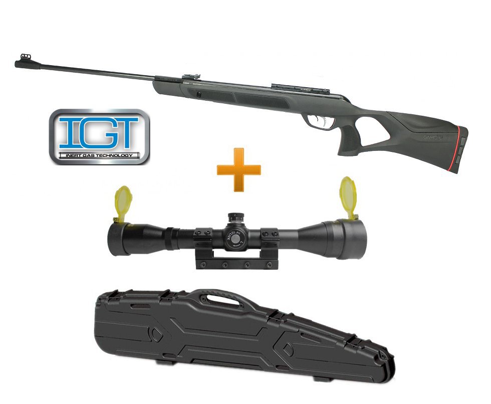 Carabina De Pressão G-magnum 1250 Igt Mach 1 Gas Ram Cal 5,5mm + Luneta 4x32 Gold Rossi + Case - Gamo