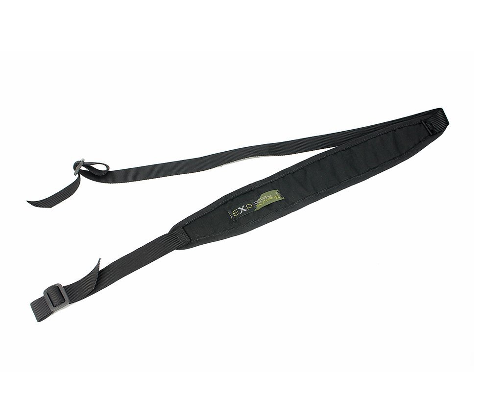 Bandoleira Estofada Para Carabina 2 Pontas Preta - Dacs