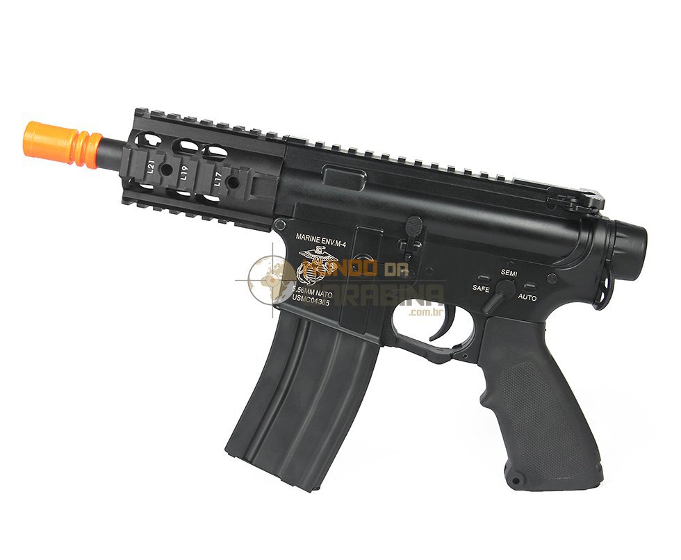 Sub-metralhadora De Airsoft M4 Baby Ris - Full Metal - S&t
