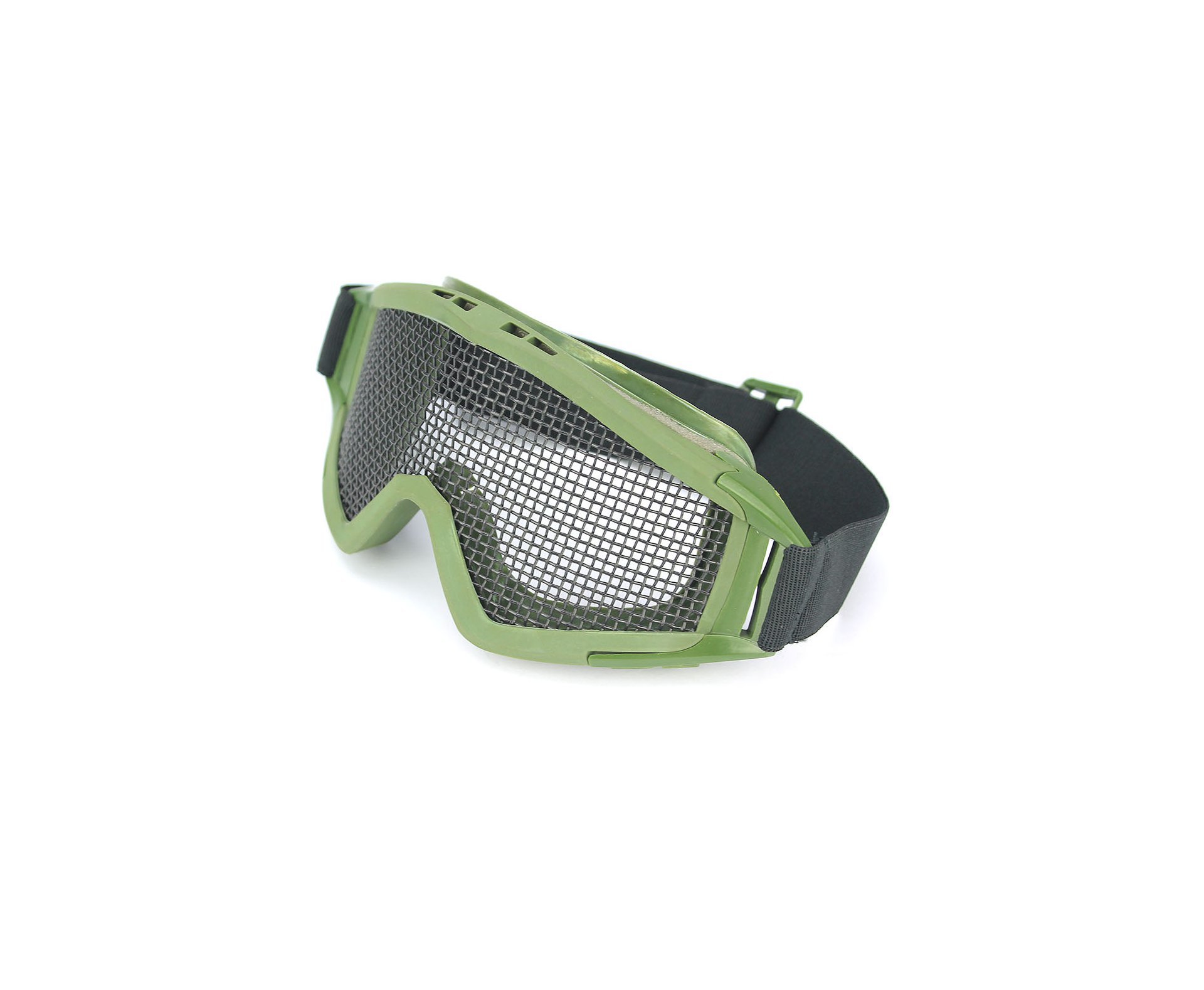 Oculos Tatico Quick Shot Tela Metal Para Airsoft Mod 204 - Verde
