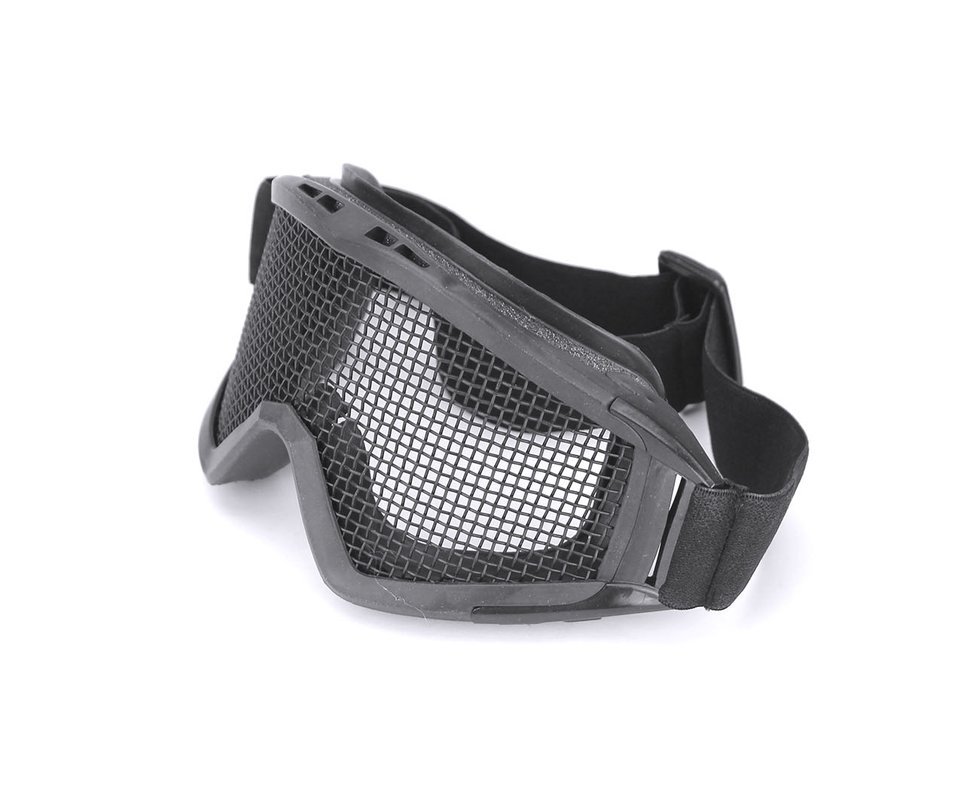 óculos De Segurança Quick Shot Para Tiro Esportivo Com Tela De Metal 204 Preto