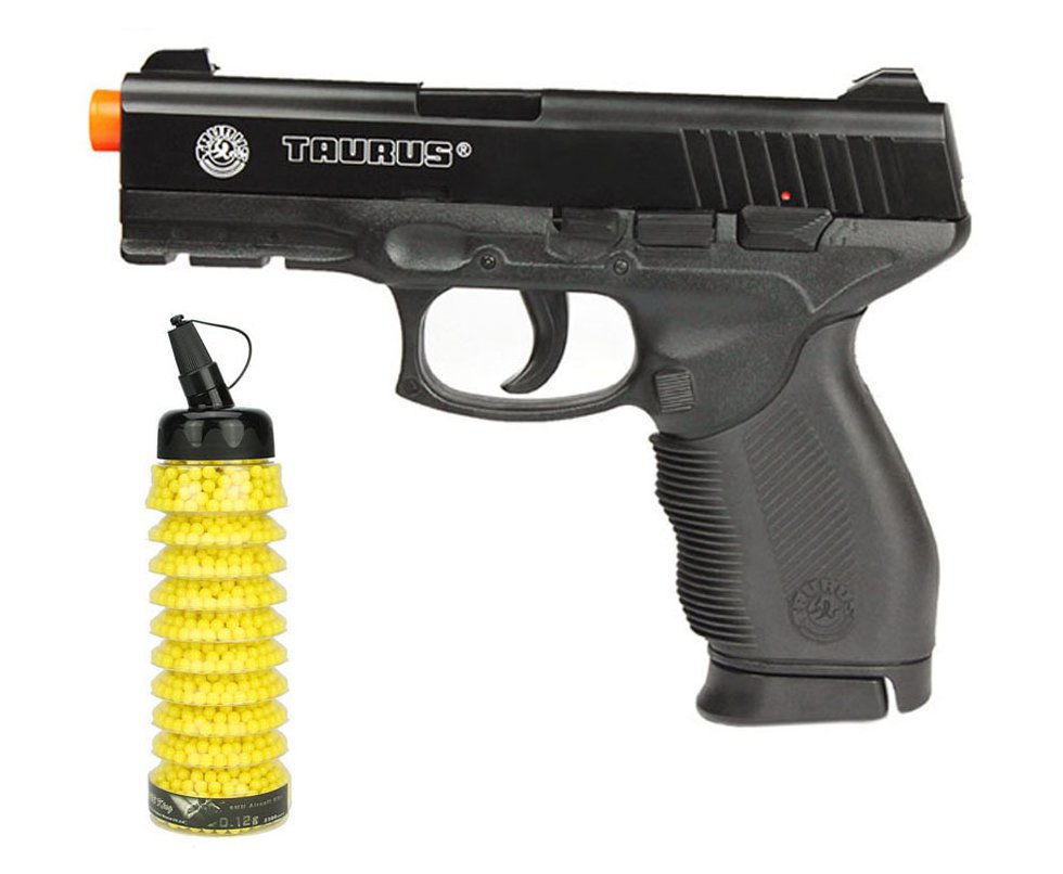 Pistola De Airsoft Taurus Pt 24/7 Semi/metal Cal 6,0 Mm + 2300 Bbs - Cybergun