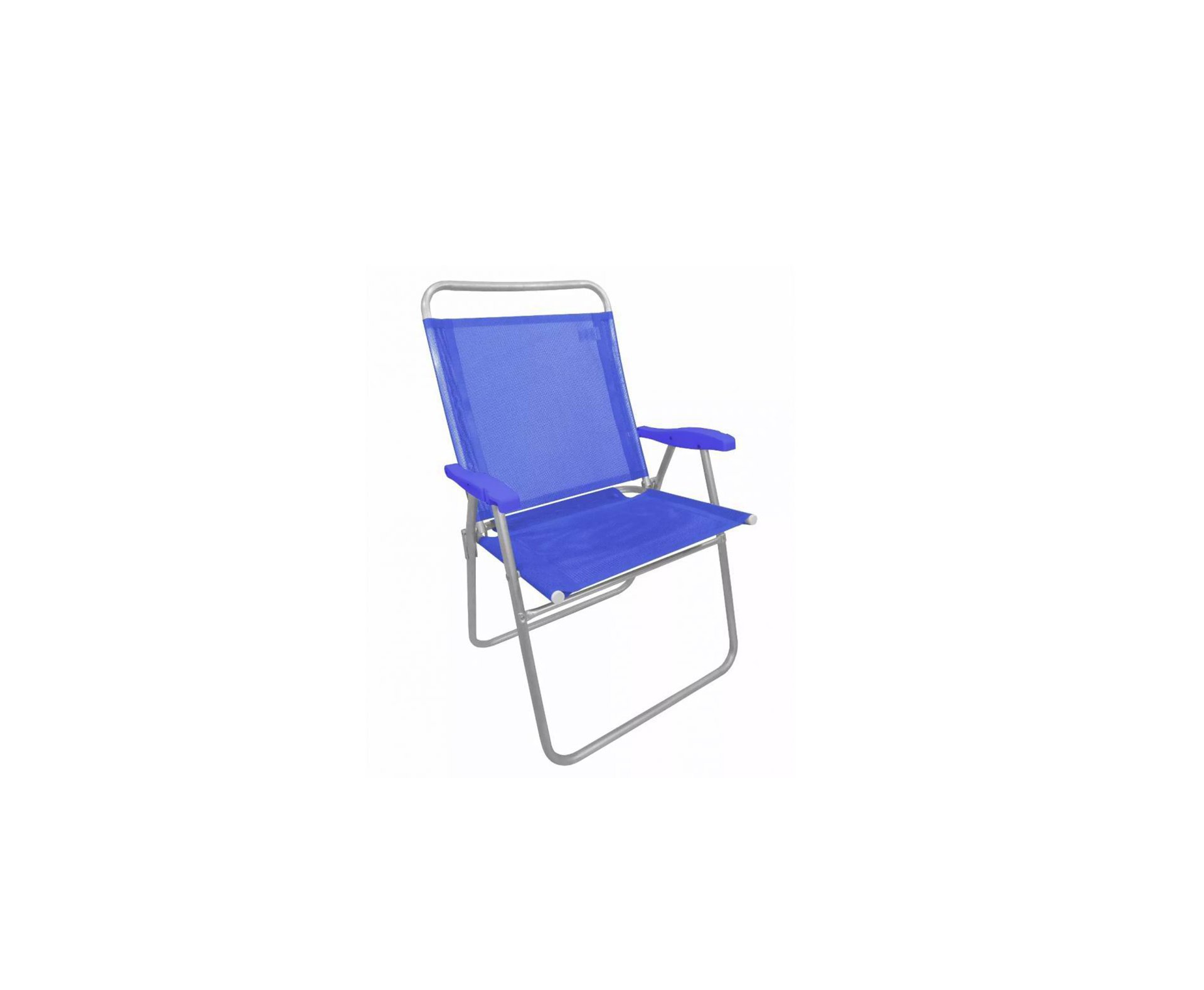 Cadeira De Praia Em Aluminio Zaka King Azul Capacidade 140kg