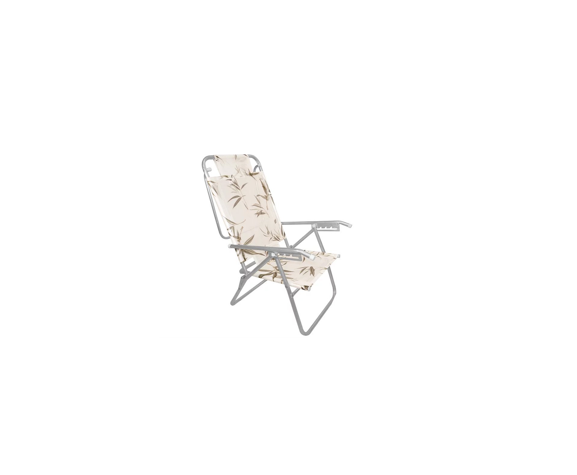 Cadeira Reclinavel Zaka Em Aluminio 5 Posições Infinita Colors Bambu