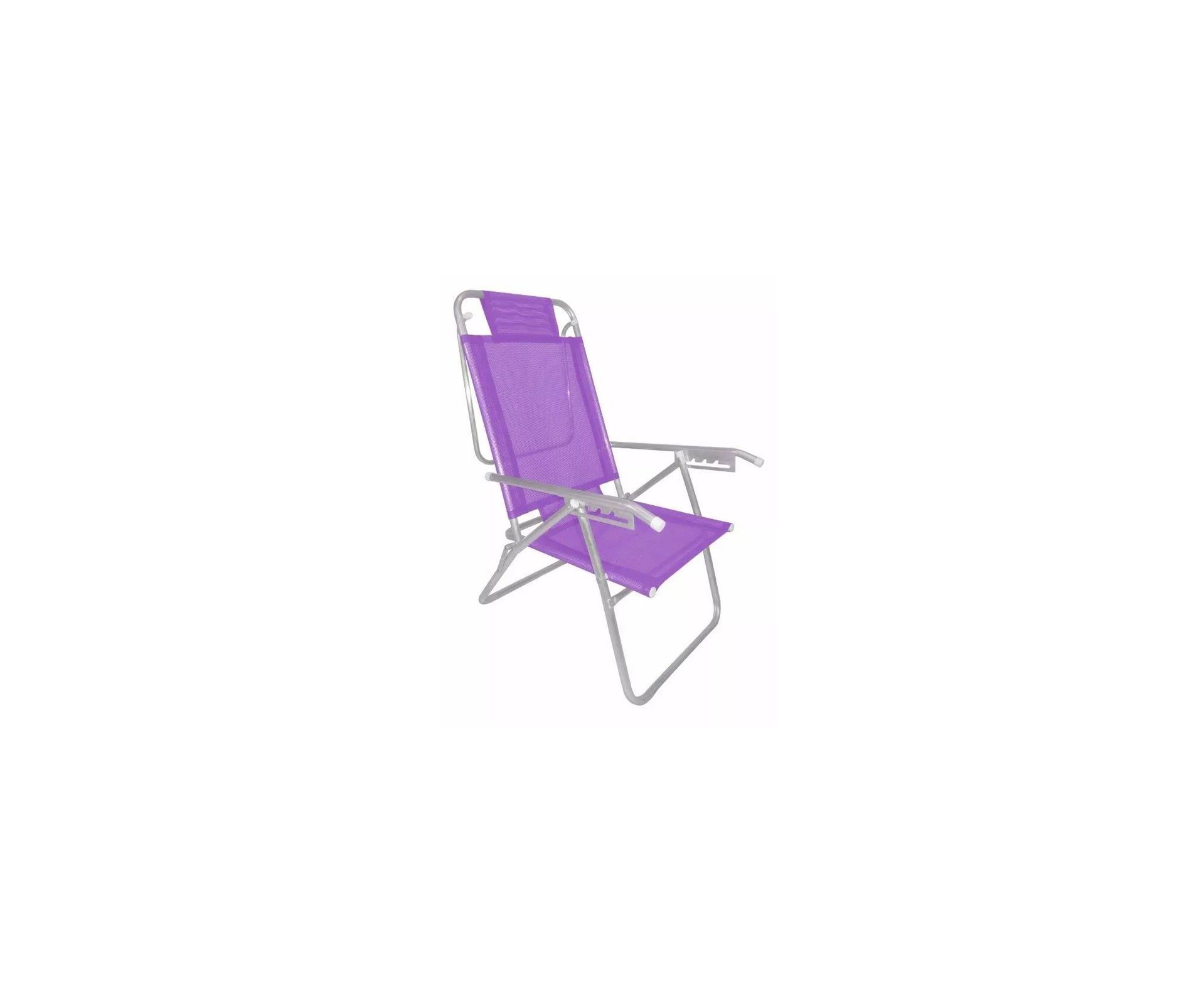 Cadeira Reclinavel Zaka Em Aluminio 5 Posições Infinita Up Lilas