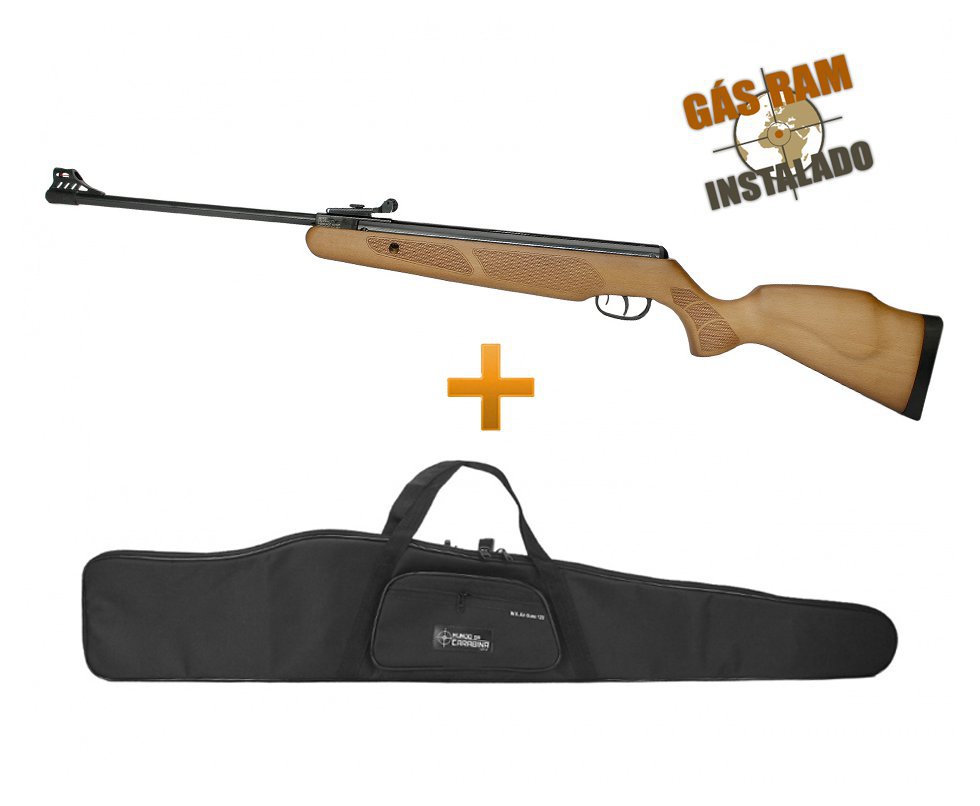 Carabina De Pressão Cbc B19-x 4,5mm Magnum Com Gás Ram 60kg Instalado + Capa Especial