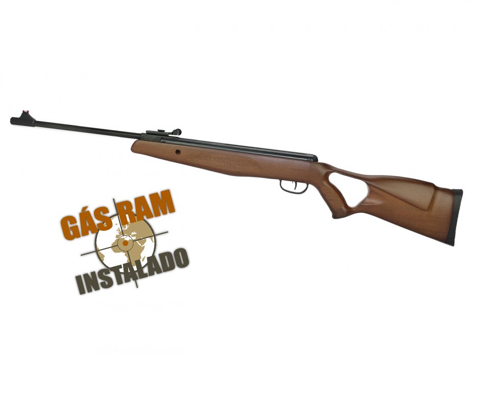 Carabina De Pressão Bam B19-z Hunter Wood Match 5.5mm Com Gas Ram 50kg - Swbr
