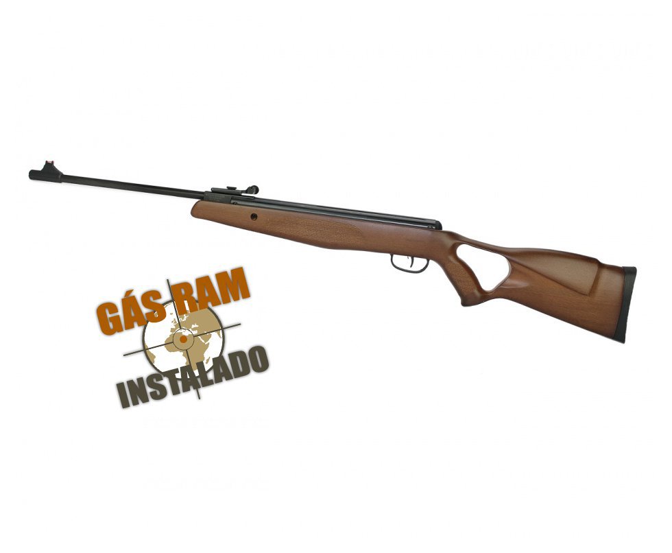 Carabina De Pressão Bam B19-z Hunter Wood Super Match 5.5mm Com Gas Ram 45kg - Swbr