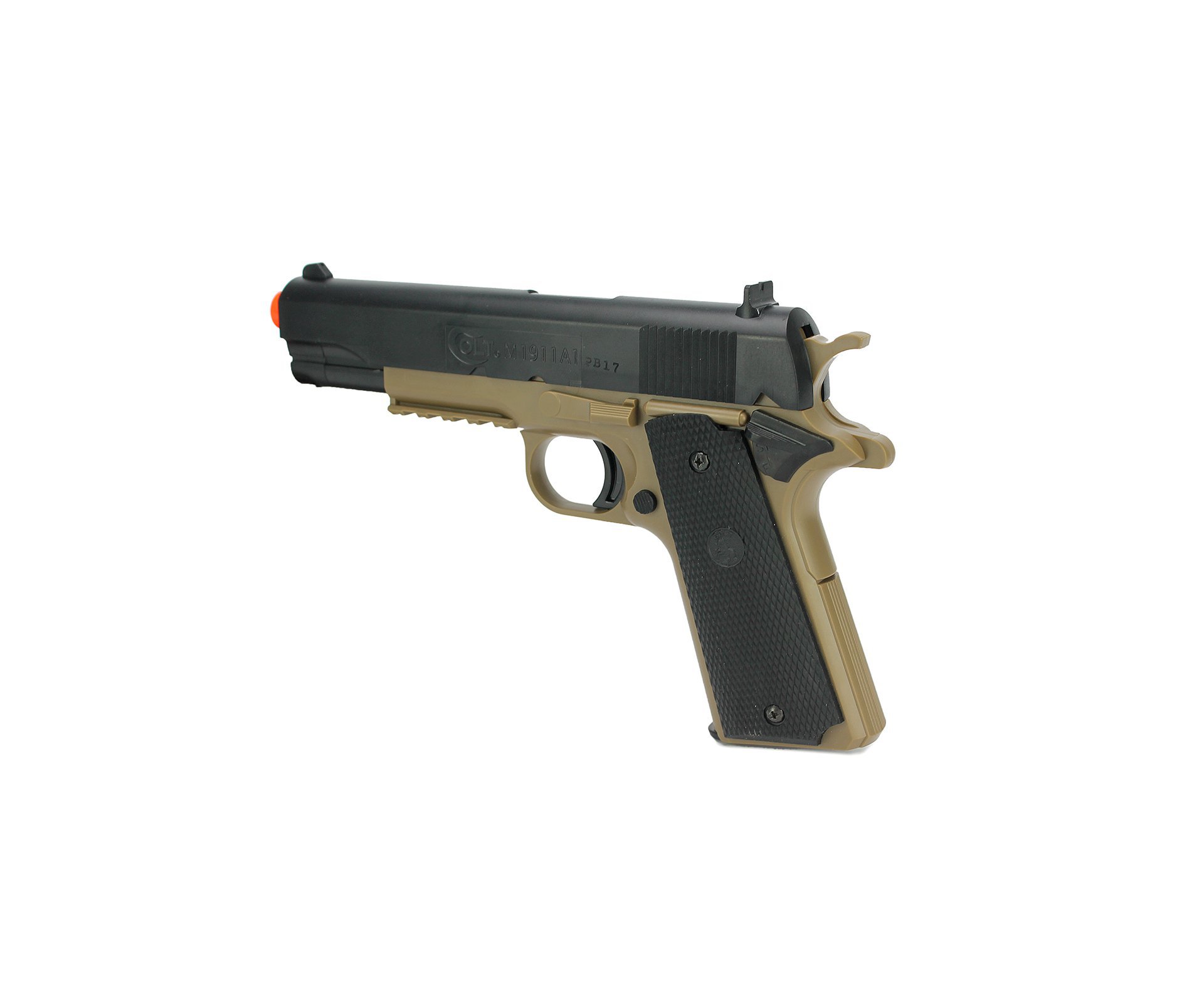 Pistola Airsoft Cybergun Colt Mk Iv Tan Spring 6,0mm