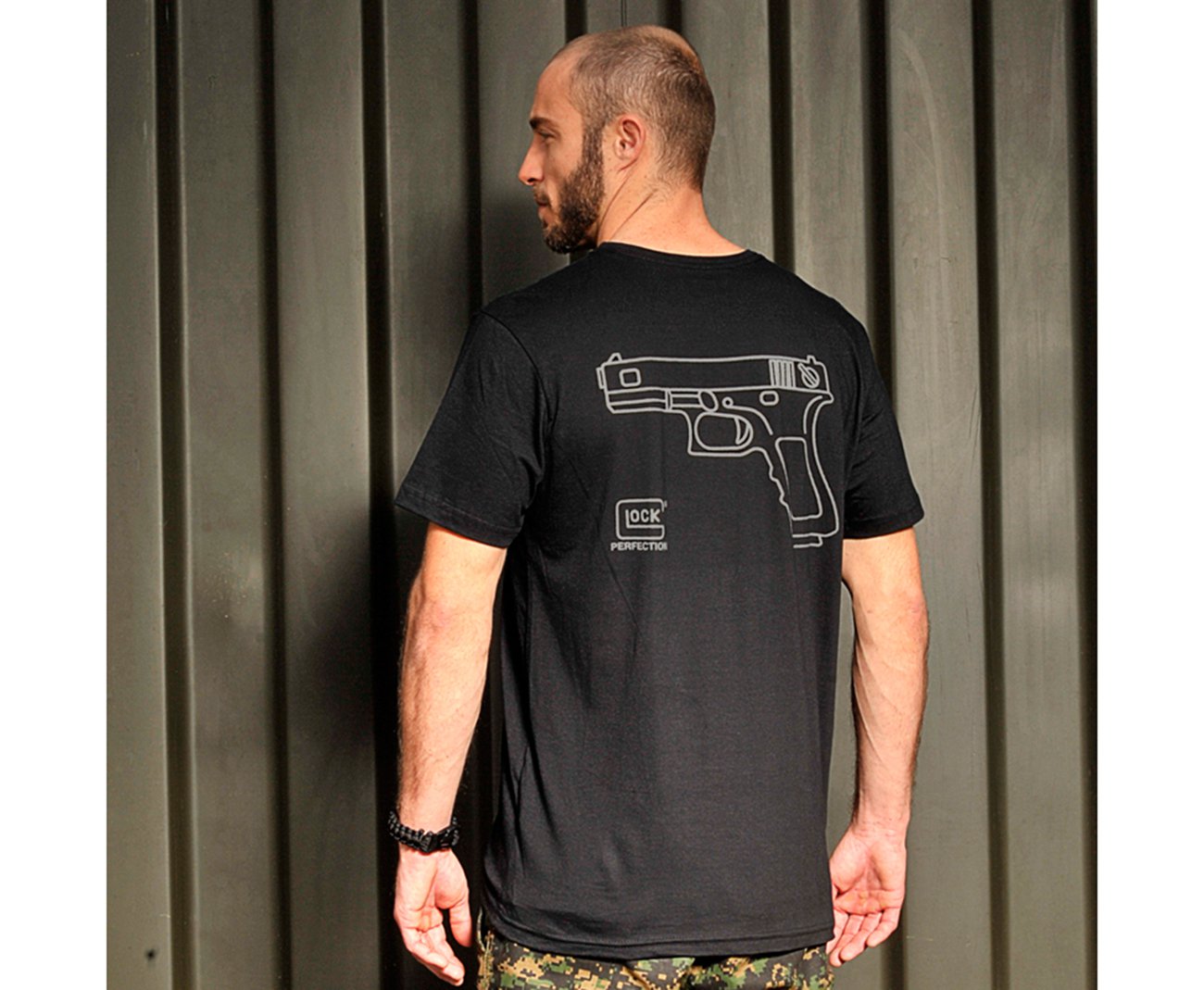 Camiseta Estampada Glock Cromada - Bravo - P