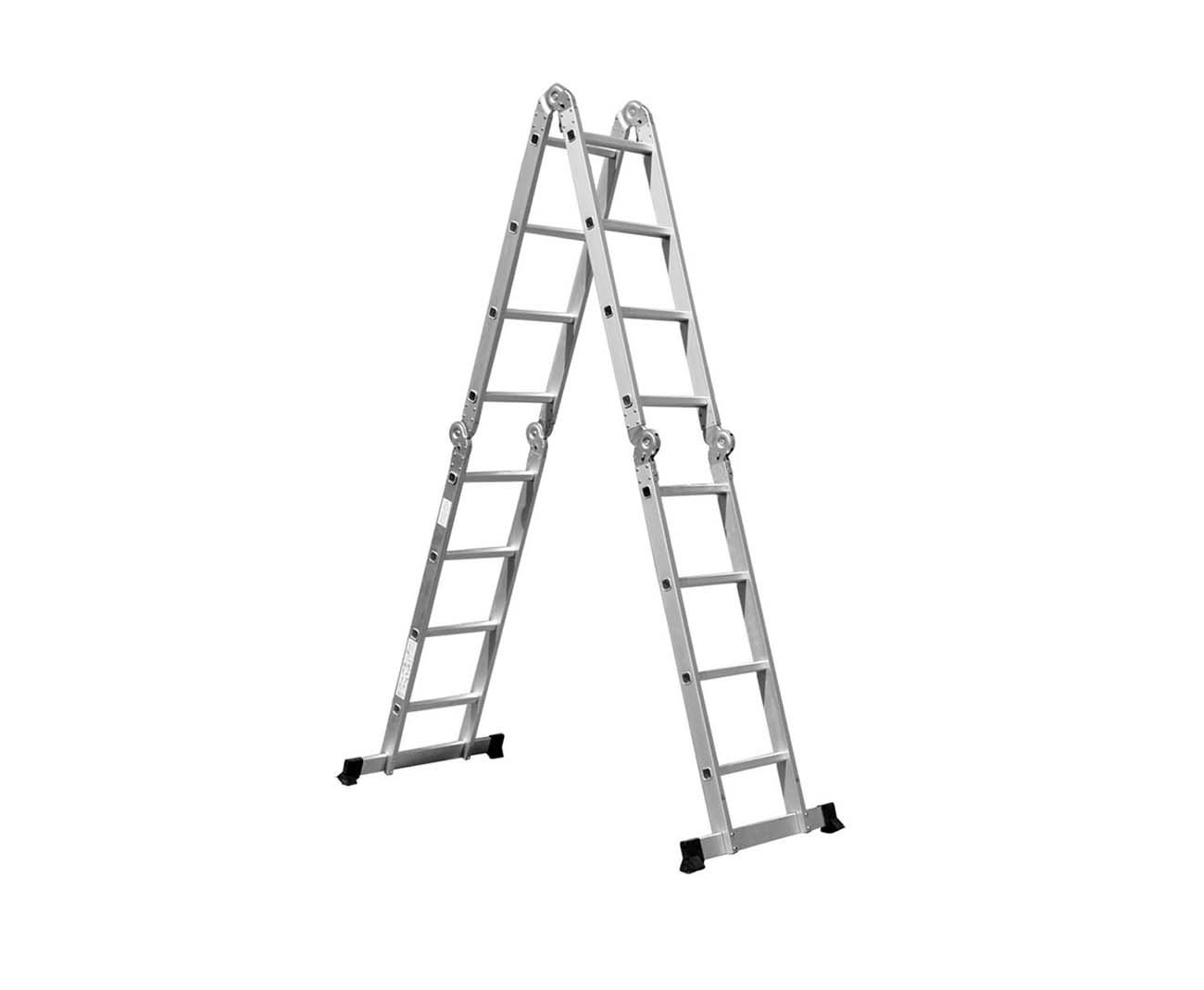 Escada Mor Multifuncional 4x4 Aluminio 16 Degraus