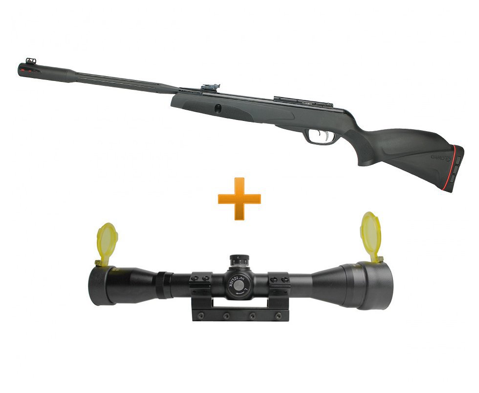 Carabina Pressão Black Fusion Igt Mach1 Gr 5,5mm Gamo + Luneta 4x32 Gold Rossi
