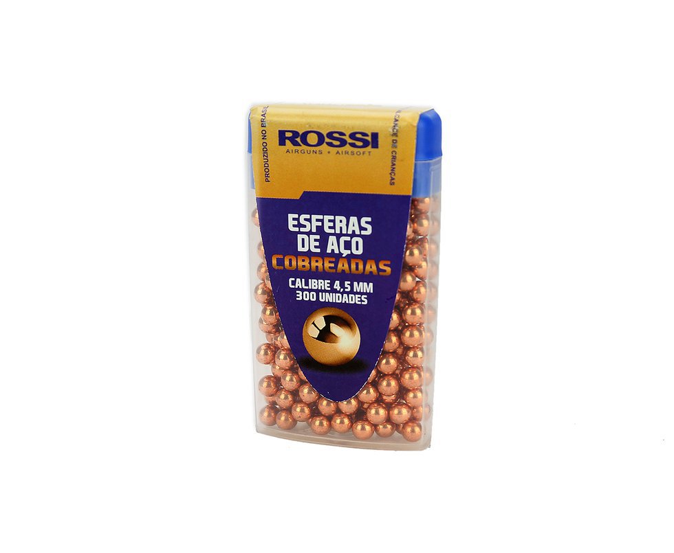 Esfera De Aço Cobreada 4,5mm (300un) - Rossi