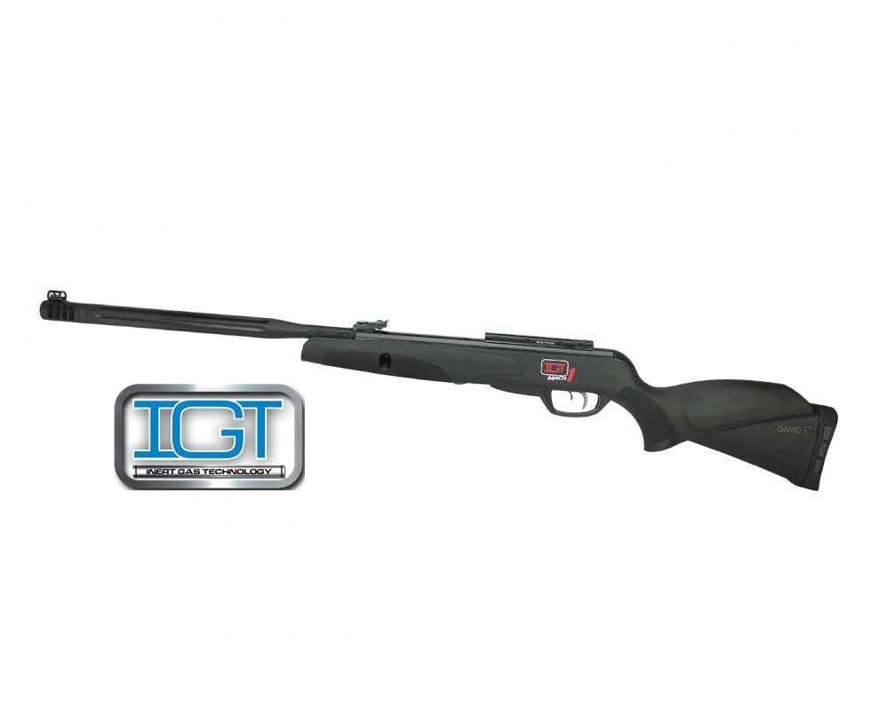 Carabina De Pressão Gamo Maxxim Igt Mach 1 Black Polímero 5,5mm