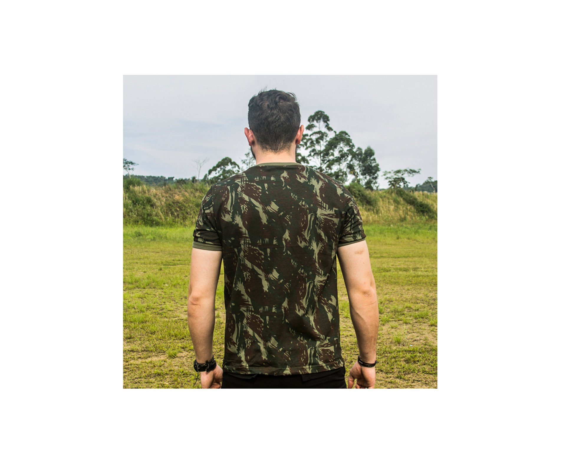 Camiseta Camuflada Masculina Bravo Eb Cmf  - G