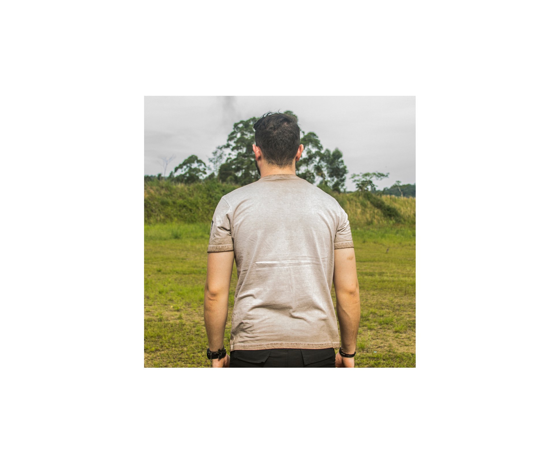 Camiseta Declaration Bravo Vintage Estonado Coyote - P