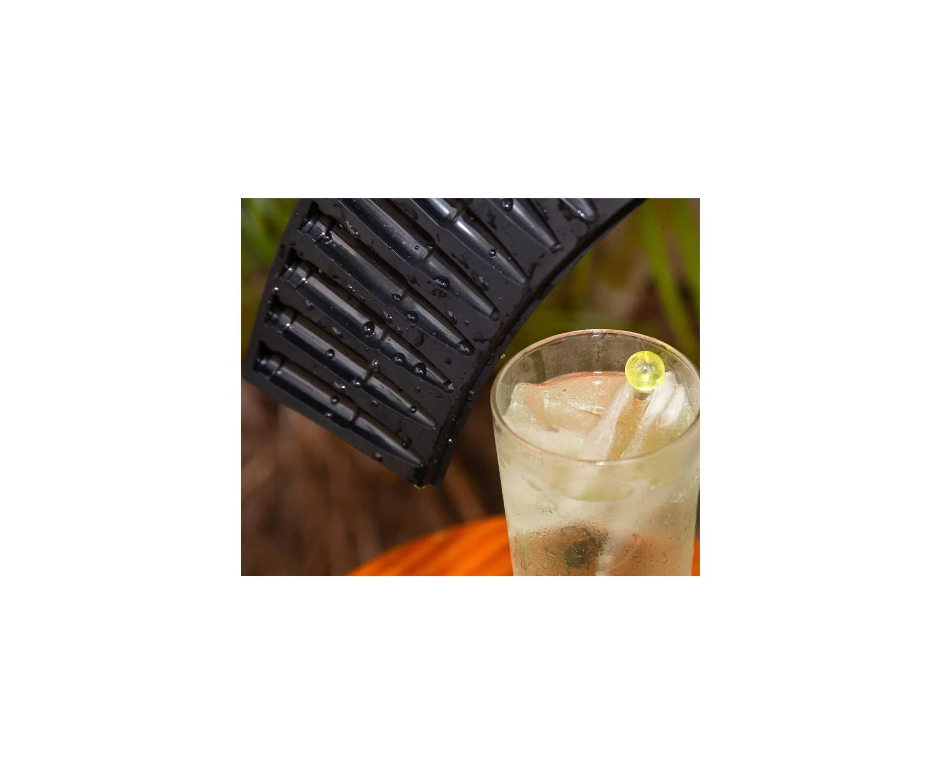 Forma De Gelo Com Formato De Bala Ak