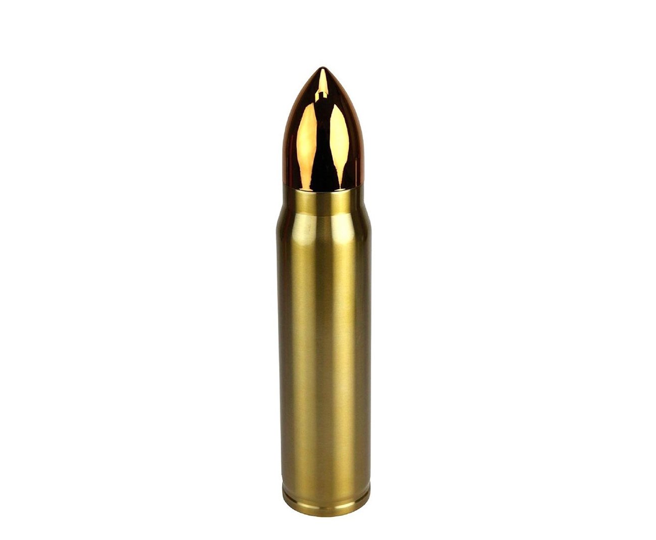 Garrafa Termica Bullet Dourado 1 Litro Formato Projetil - Nautika