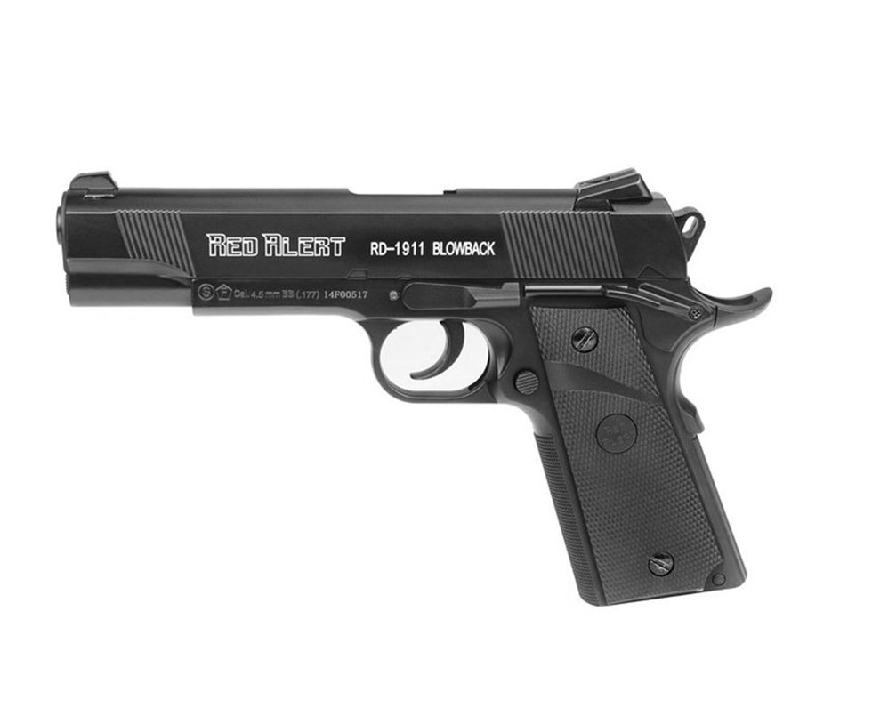 Pistola De Pressão A Gás Co2 Rd-1911 Blowback 4.5mm - Red Alert | Gamo