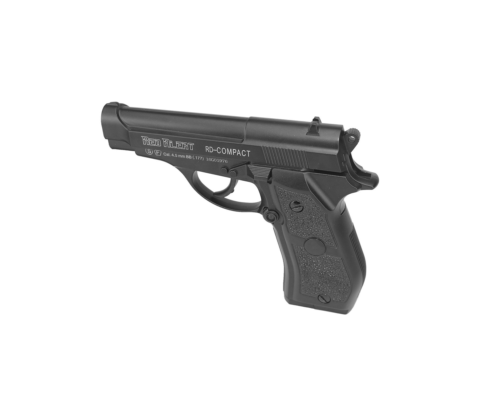 Pistola De Pressão A Gás Co2 Rd-compact Full Metal Black 4.5mm - Red Alert