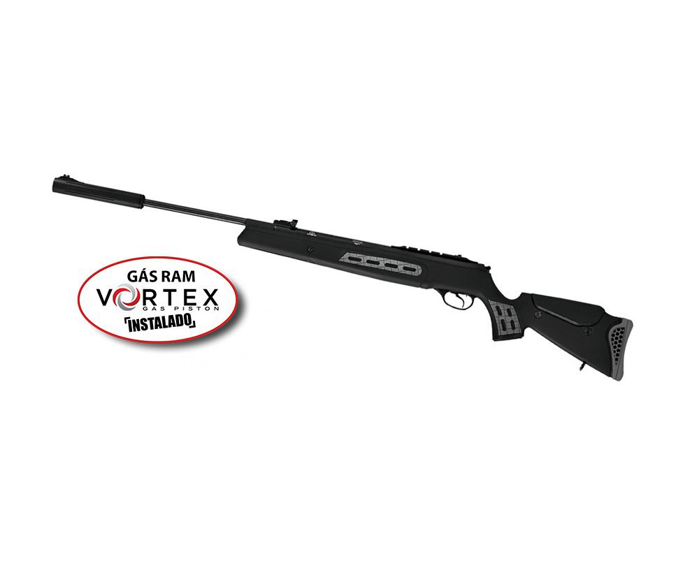 Carabina De Pressão Hatsan Ht 125 Sniper Vortex Gas Ram 75kg Cal 5,5 Mm - Sistema Sas