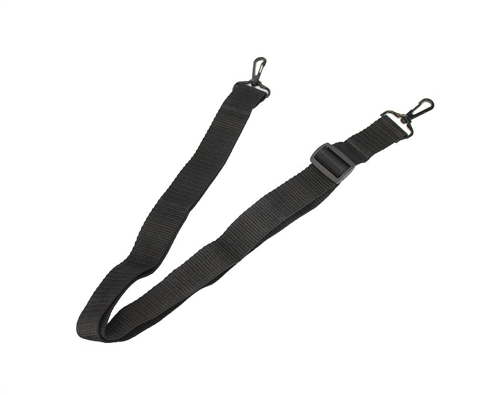 Bandoleira Preta 2 Pontas Com Mosquetão