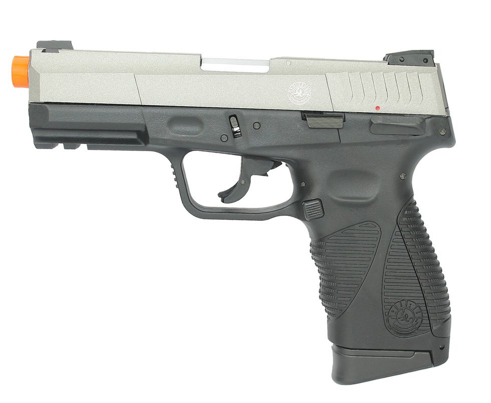 Pistola De Airsoft Gas Co2 Taurus Pt 24/7 G2 Blowback Slide Metal Dual Color 6mm
