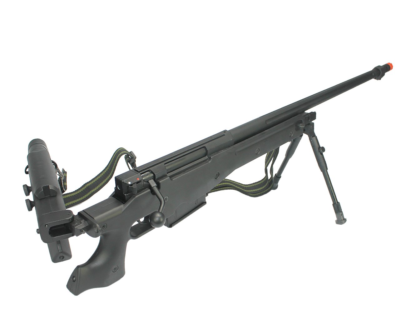 Rifle De Airsoft  Sniper Gas Gbb Sniper G96b Com Bipé Cal 6mm - Well