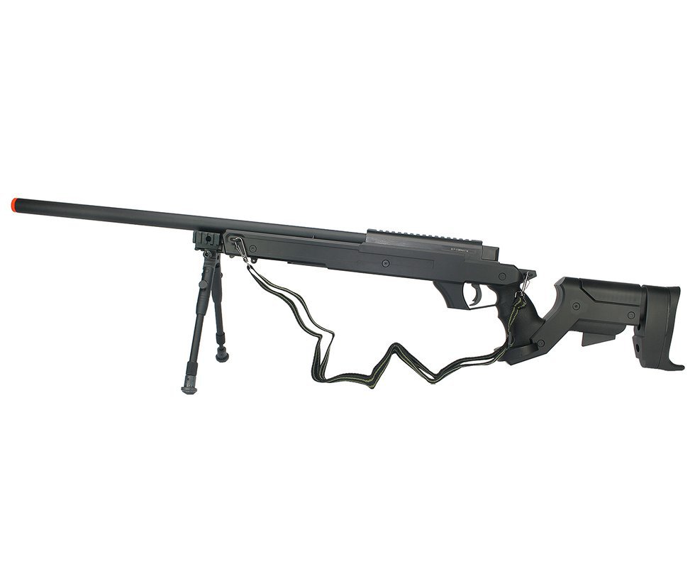 Rifle Sniper De Airsoft Gás Gbb G22b Com Bipé Cal 6.0mm Well