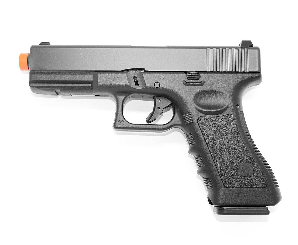 Pistola De Airsoft Gas Gbb Glock G17 721 Double Bell Blowback 6.0mm + Case