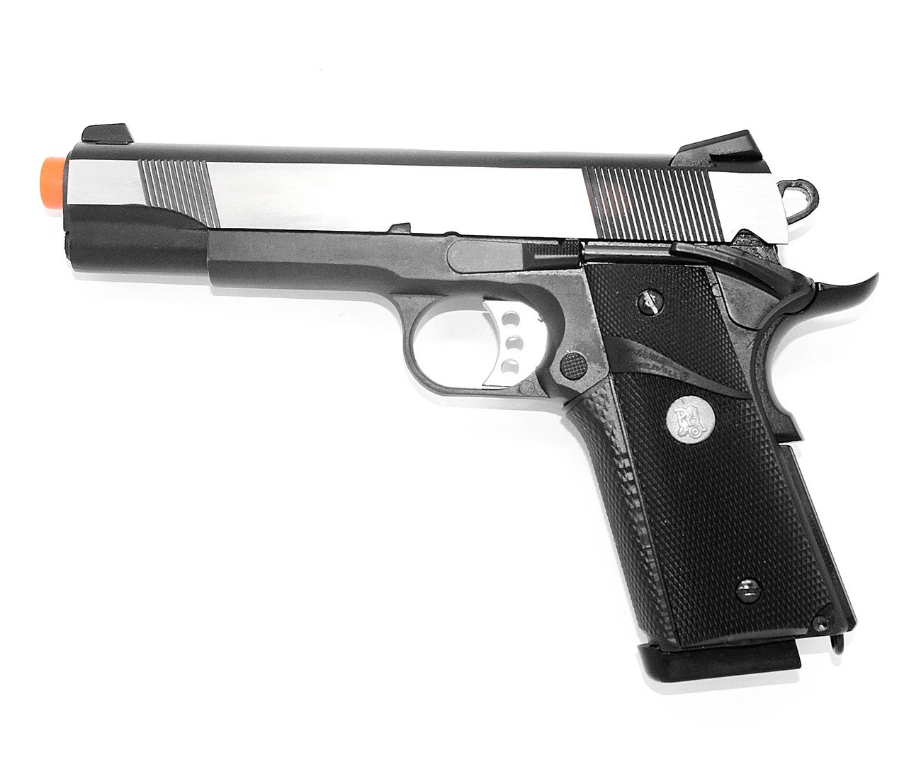 Pistola De Airsoft Gas Gbb M1911 728l Com Blowback Double Bell Cal 6.0mm + Case