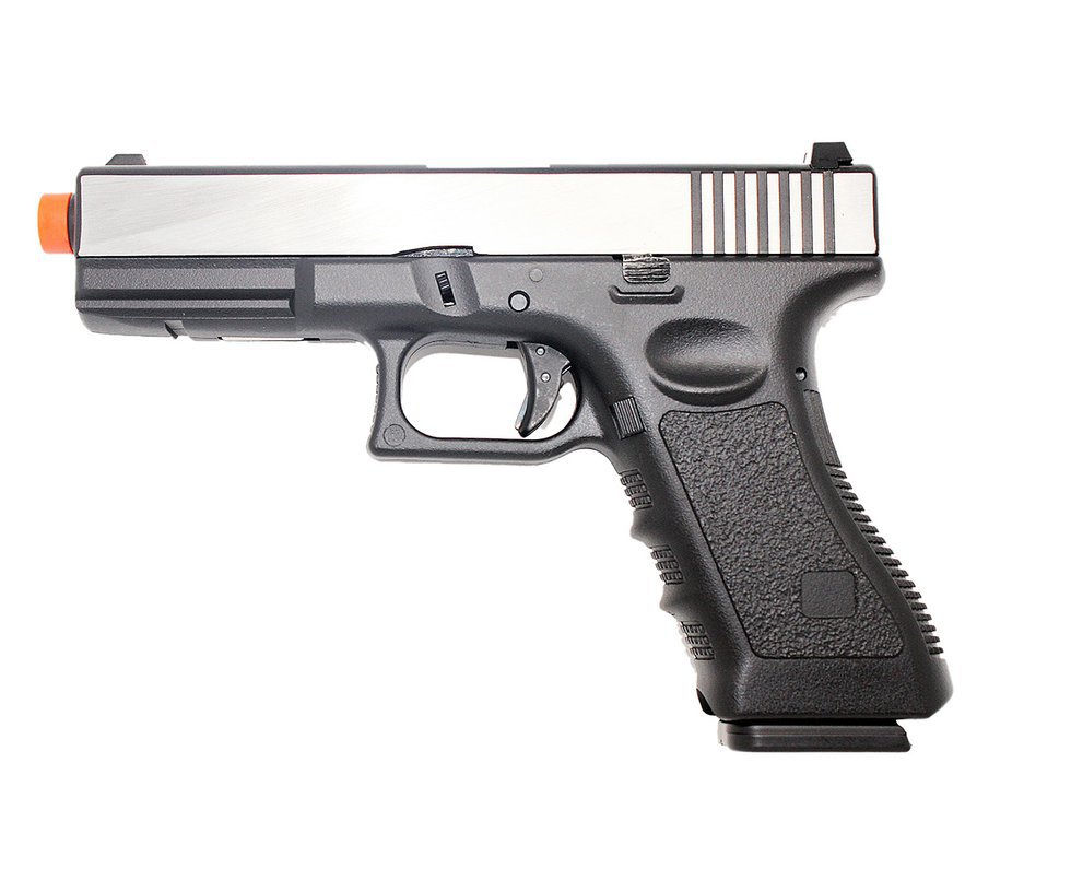 Pistola De Airsoft Gas Gbb Glock G17 Double Bell 721l Blowback 6.0mm + Case