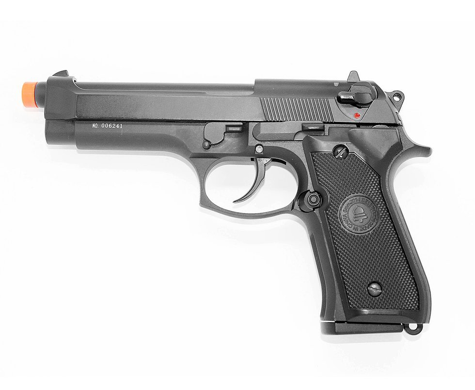Pistola De Airsoft Gbb M9 Beretta 726 Blowback Full Metal 6.0mm Double Bell + Case