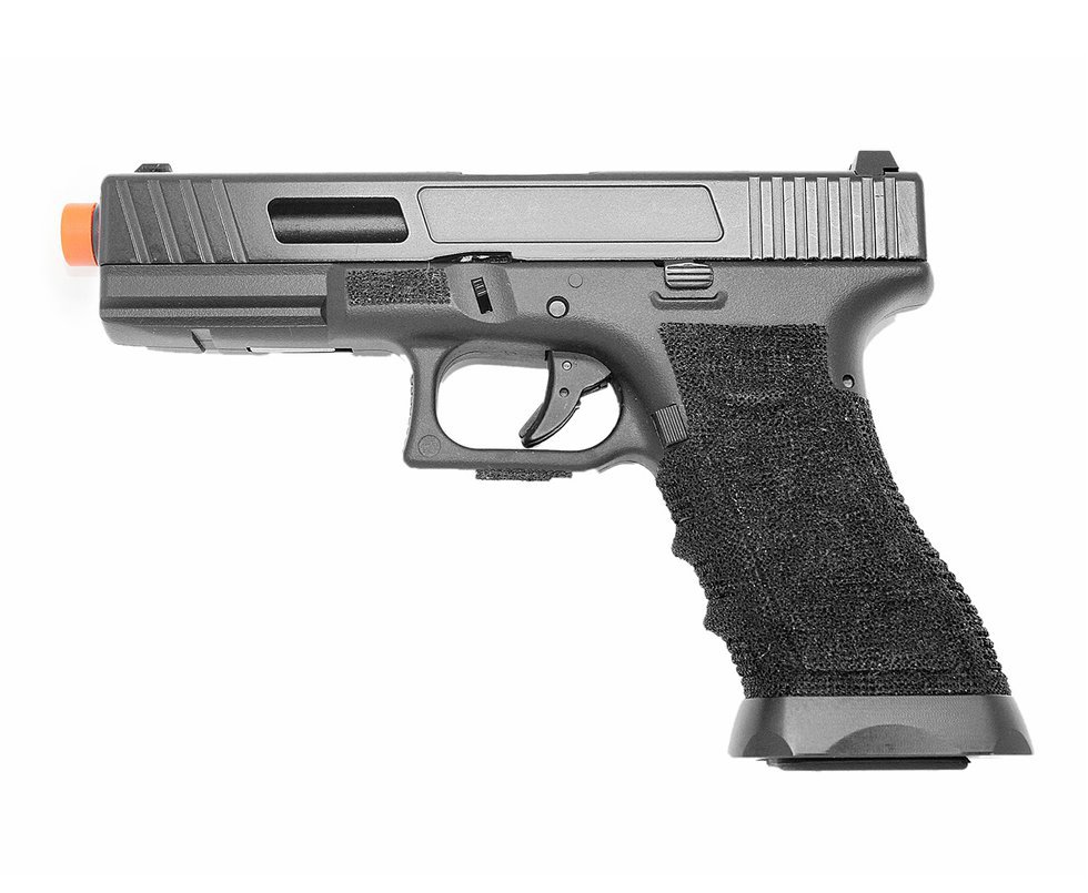 Pistola De Airsoft Gas Gbb Glock Blowback 744 Cal 6.0mm Double Bell + Case