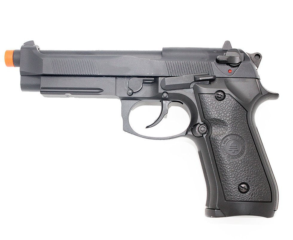 Pistola De Airsoft Gas Gbb M92a1 Beretta 736 Full Metal Blowback 6.0 Double Bell + Case